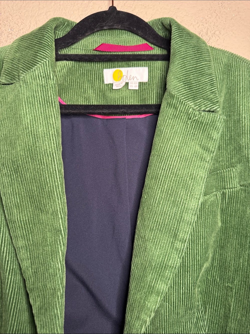 Boden Marylebone Green Cord Blazer Size 6 - Picture 4 of 10